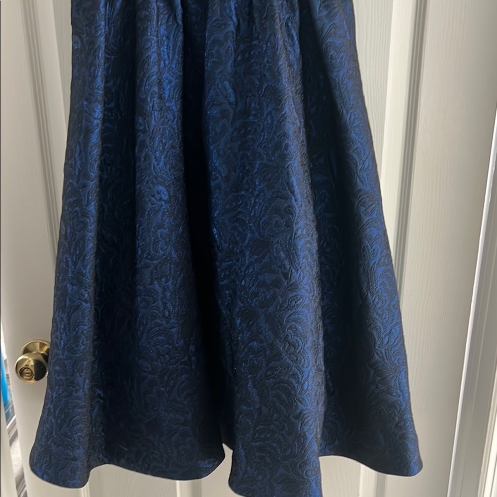 Donna Morgan Midnight Blue Formal Dress - Picture 4 of 6